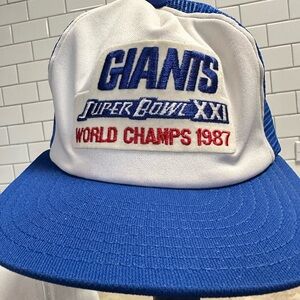 Giants Super Bowl 1987 Vintage Trucker Hat